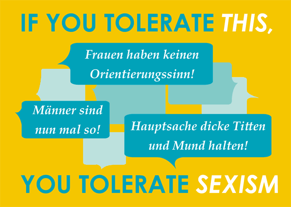 Postkarte Sexismus