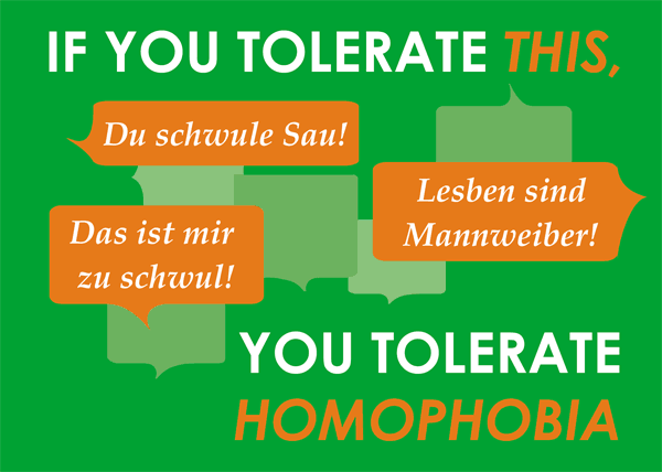 Postkarte Homophobie